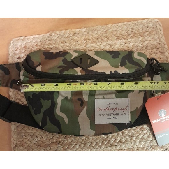 Original Weatherproof Vintage Camo Waist Pack Bag Camping Hiking Everyday - Picture 10 of 11